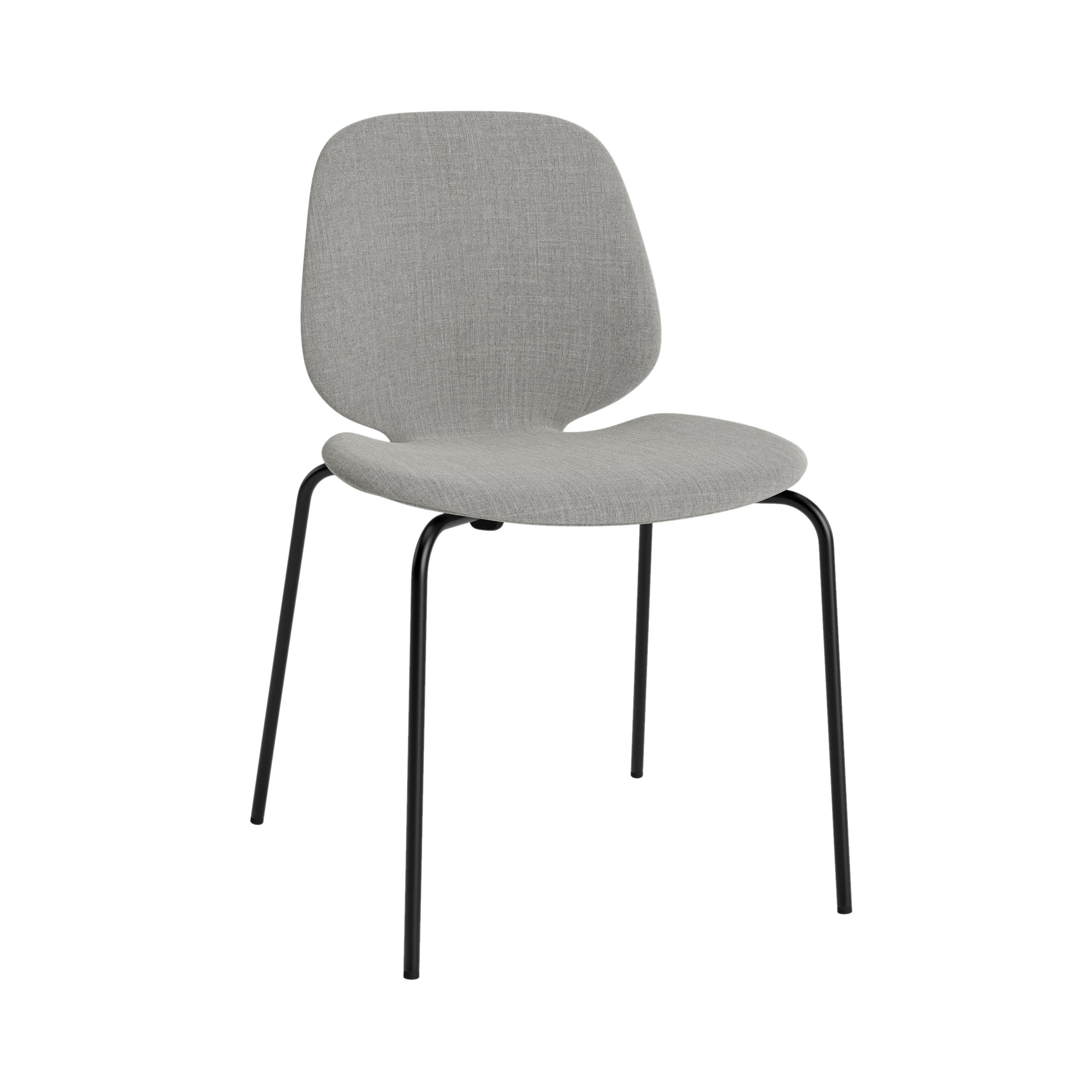 My Chair: Metal Base + Fully Upholstered + Black Steel