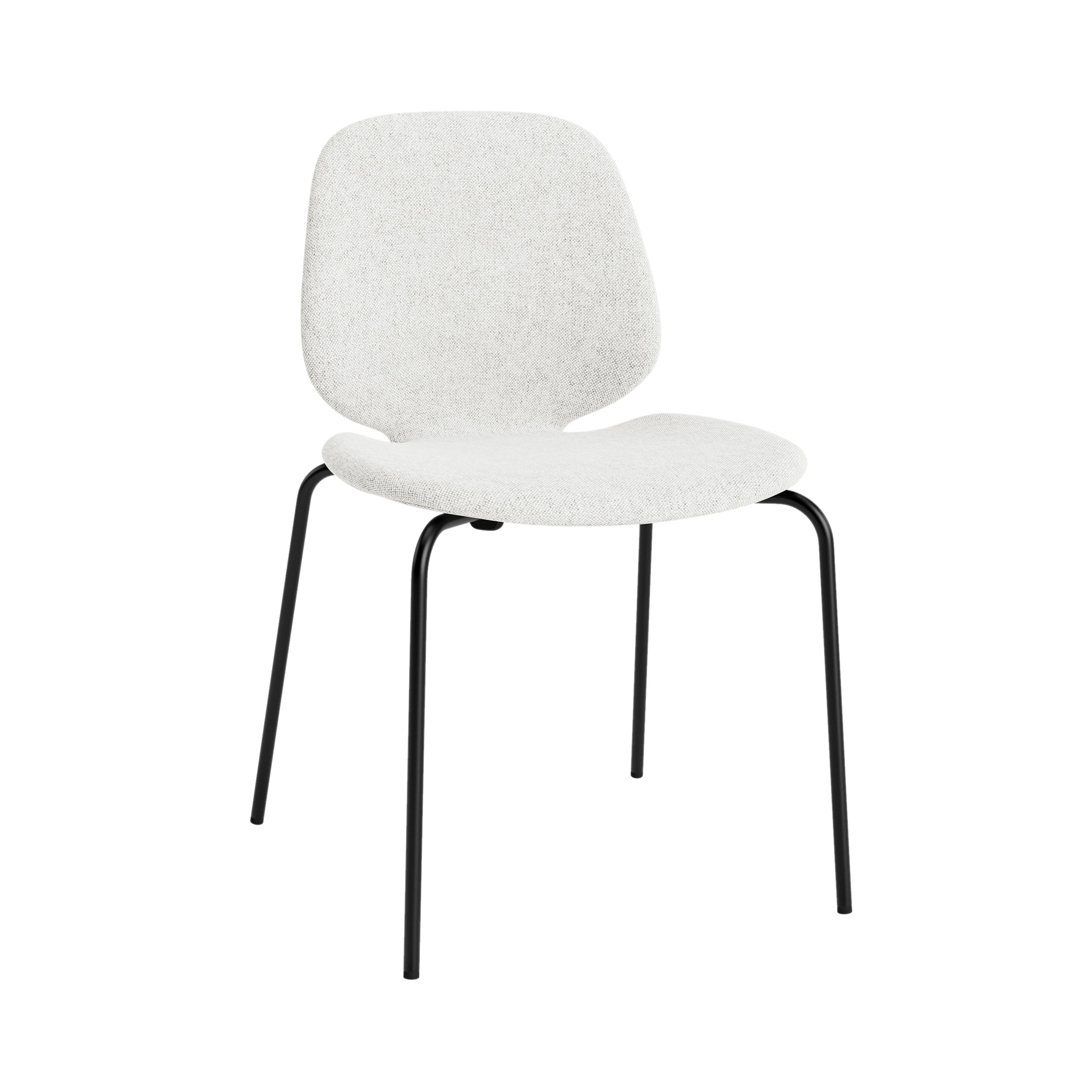 My Chair: Metal Base + Fully Upholstered + Black Steel