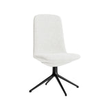 Off Chair 4 Legs: Low + Without Arm + Black Aluminum