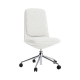 Off Chair 5W Gaslift with Cushion: Low + Without Arm + Aluminum