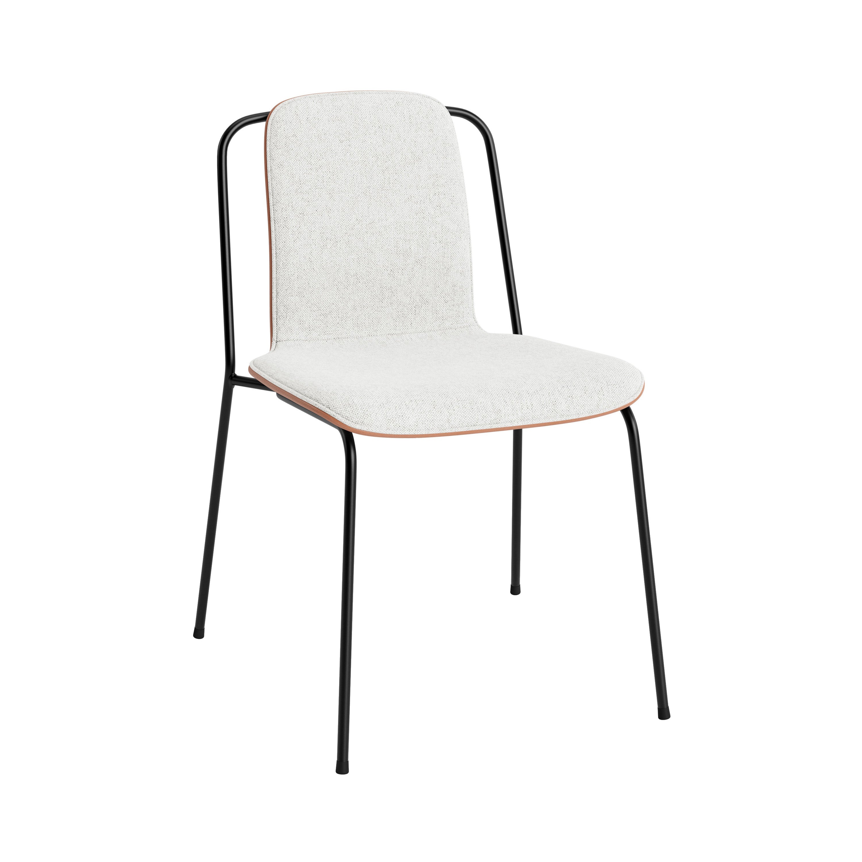 Studio Chair: Front Upholstered + Brown