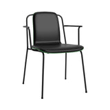 Studio Armchair: Front Upholstered + Green