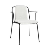 Studio Armchair: Front Upholstered + Black