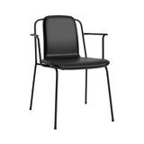 Studio Armchair: Front Upholstered + Black