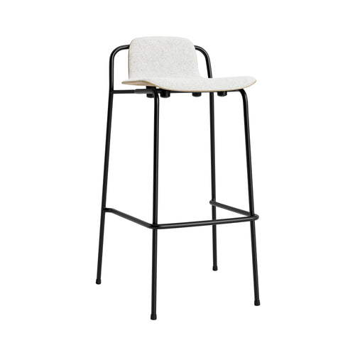 Studio Bar + Counter Stool: Front Upholstered + Bar + Oak