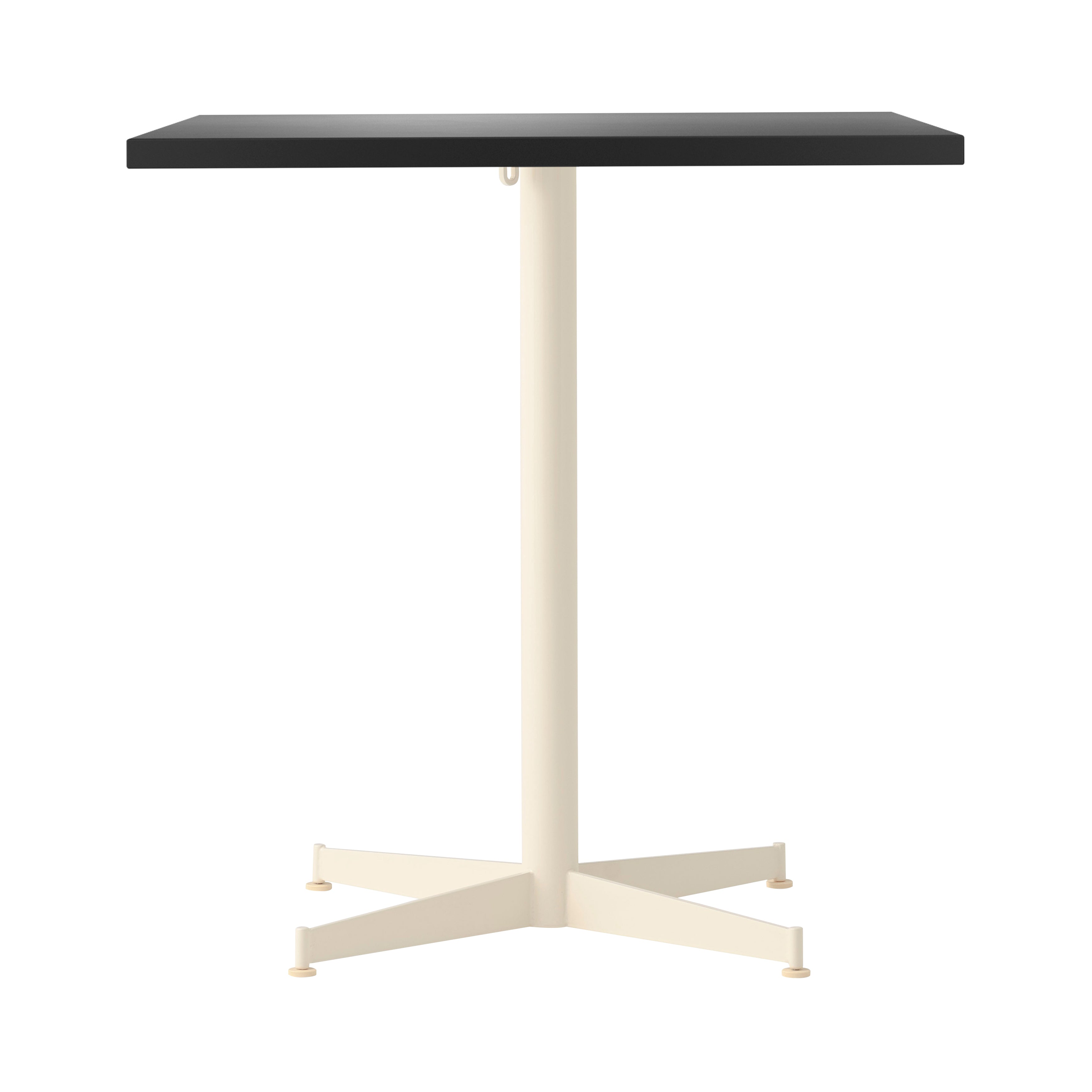 Nook Dining Table: Linoleum Charcoal + Ivory