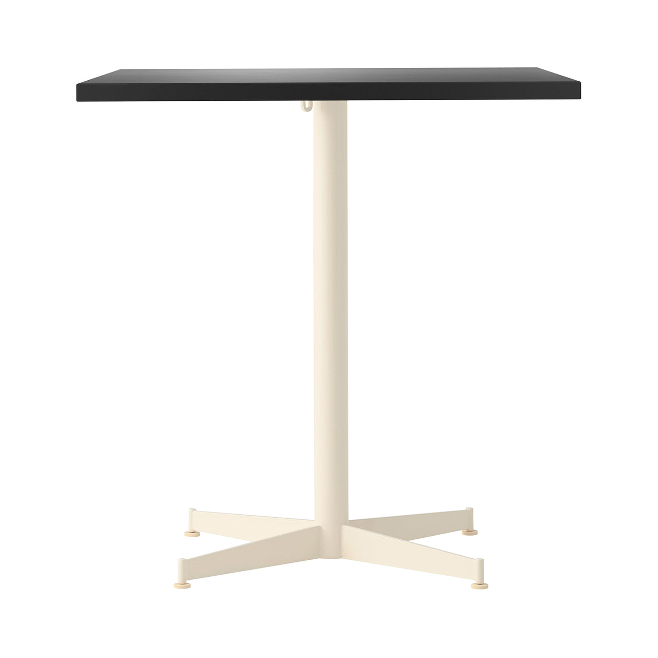 Nook Dining Table: Linoleum Charcoal + Ivory