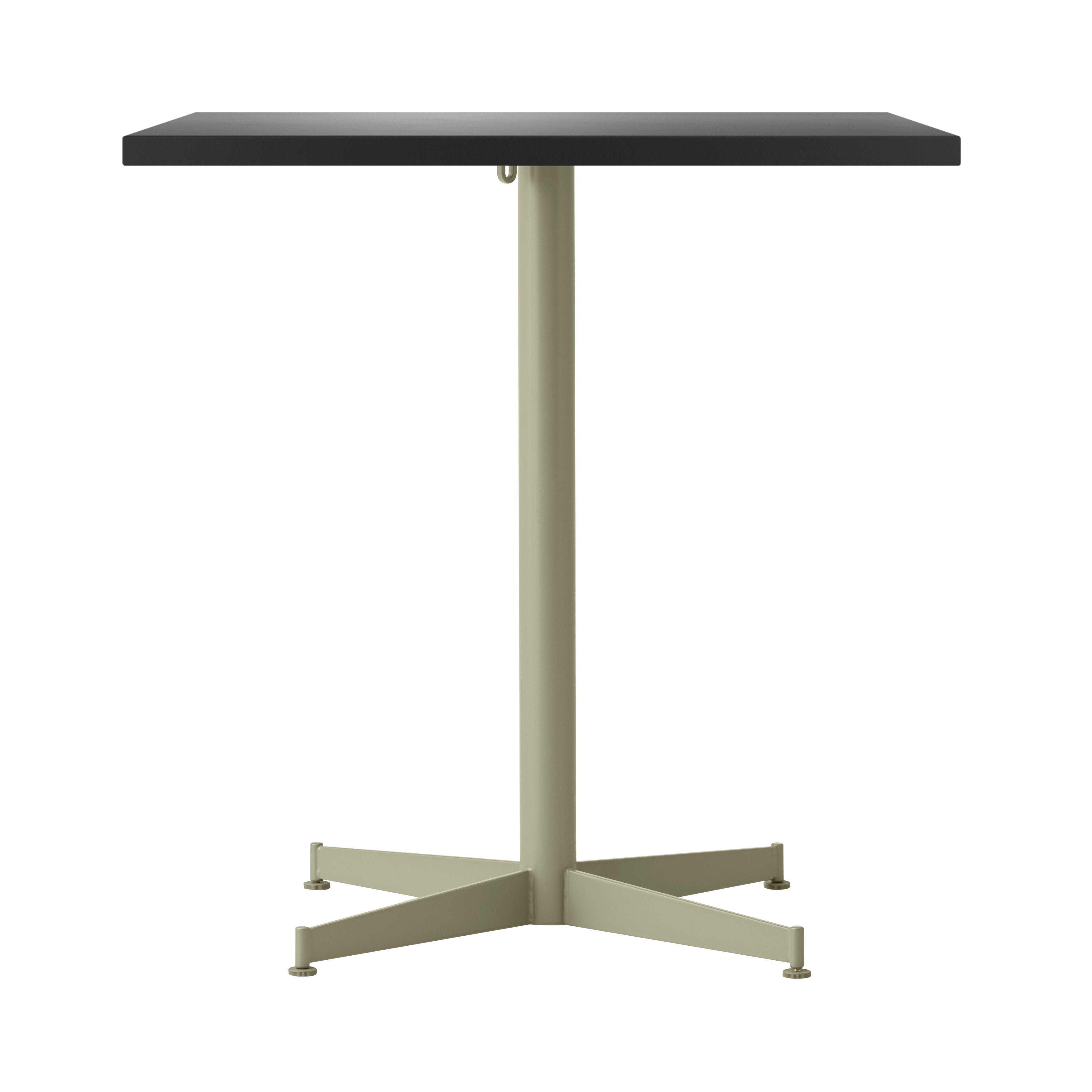Nook Dining Table: Linoleum Charcoal + Olive