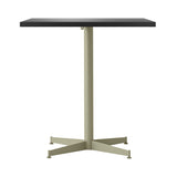 Nook Dining Table: Linoleum Charcoal + Olive