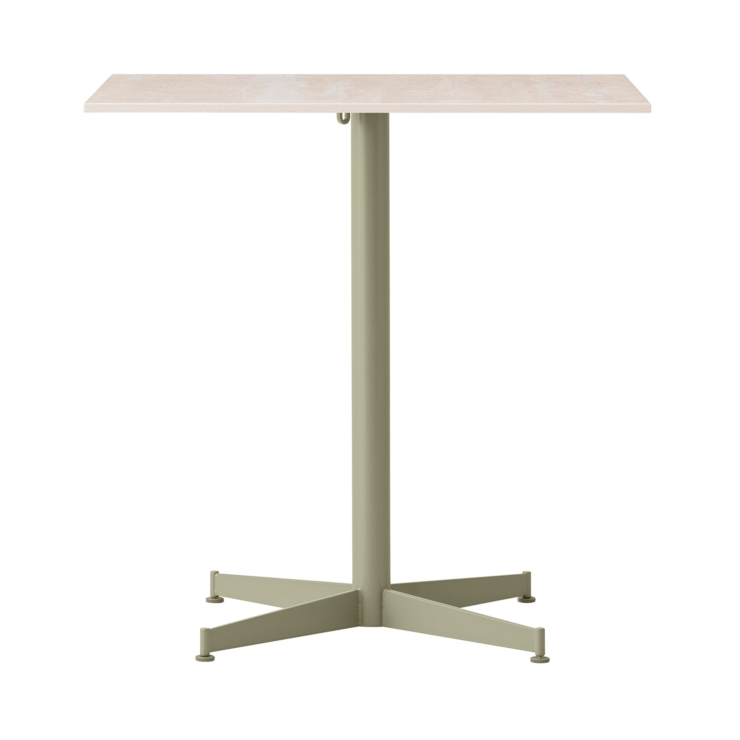 Nook Dining Table: Ceramic Sand + Olive