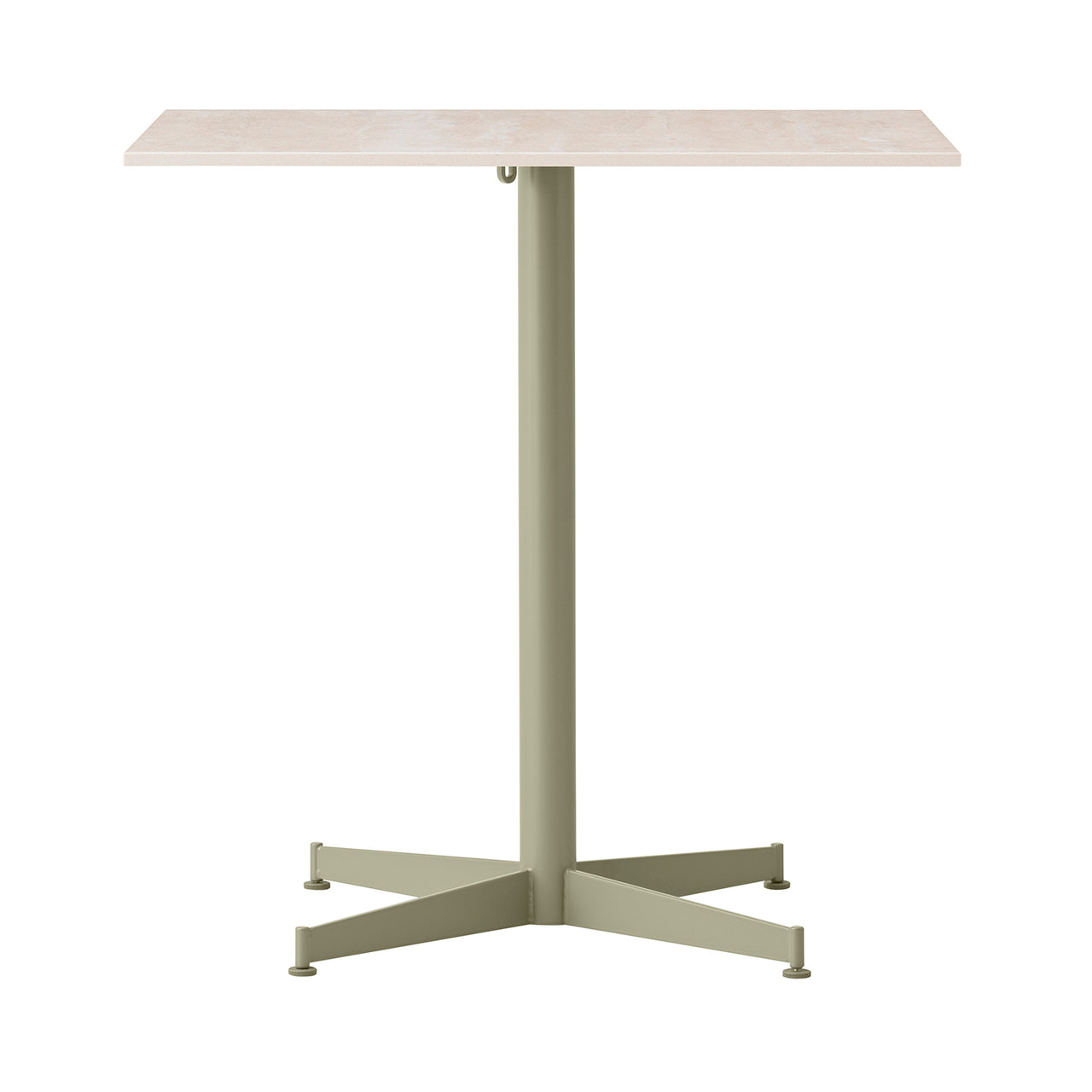 Nook Dining Table: Ceramic Sand + Olive