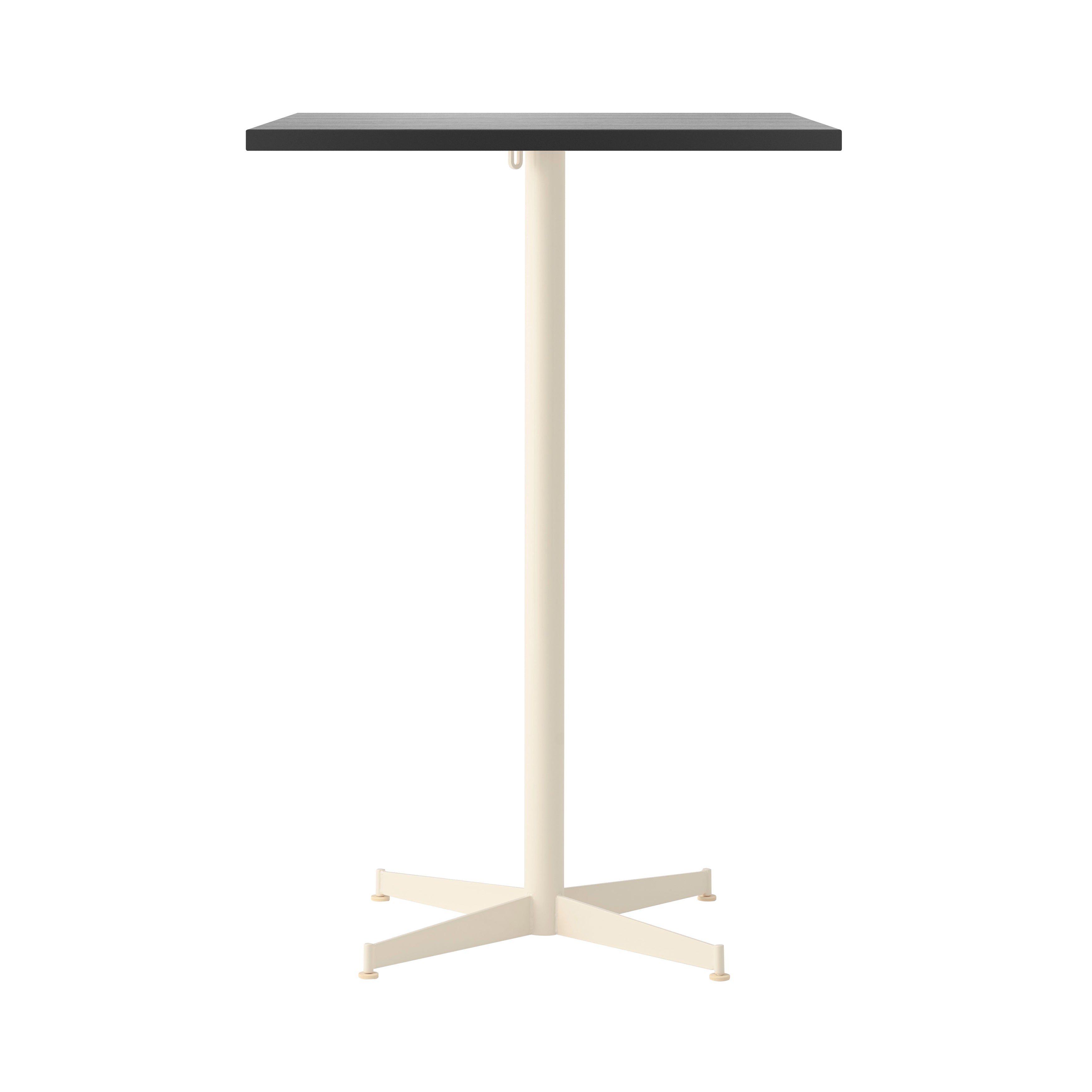 Nook Bar + Counter Table: Bar + Black Oak Veneer + Ivory