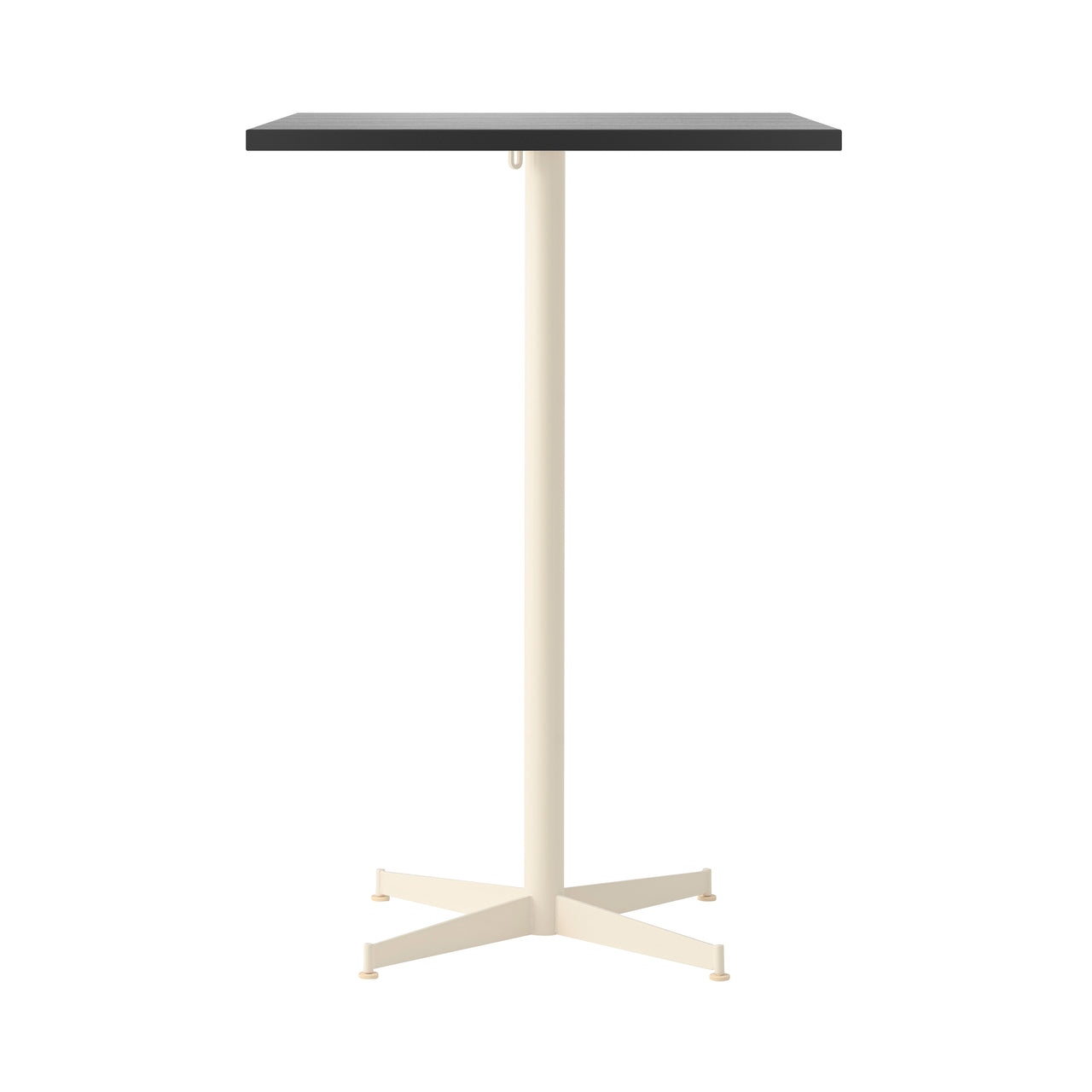 Nook Bar + Counter Table: Bar + Black Oak Veneer + Ivory