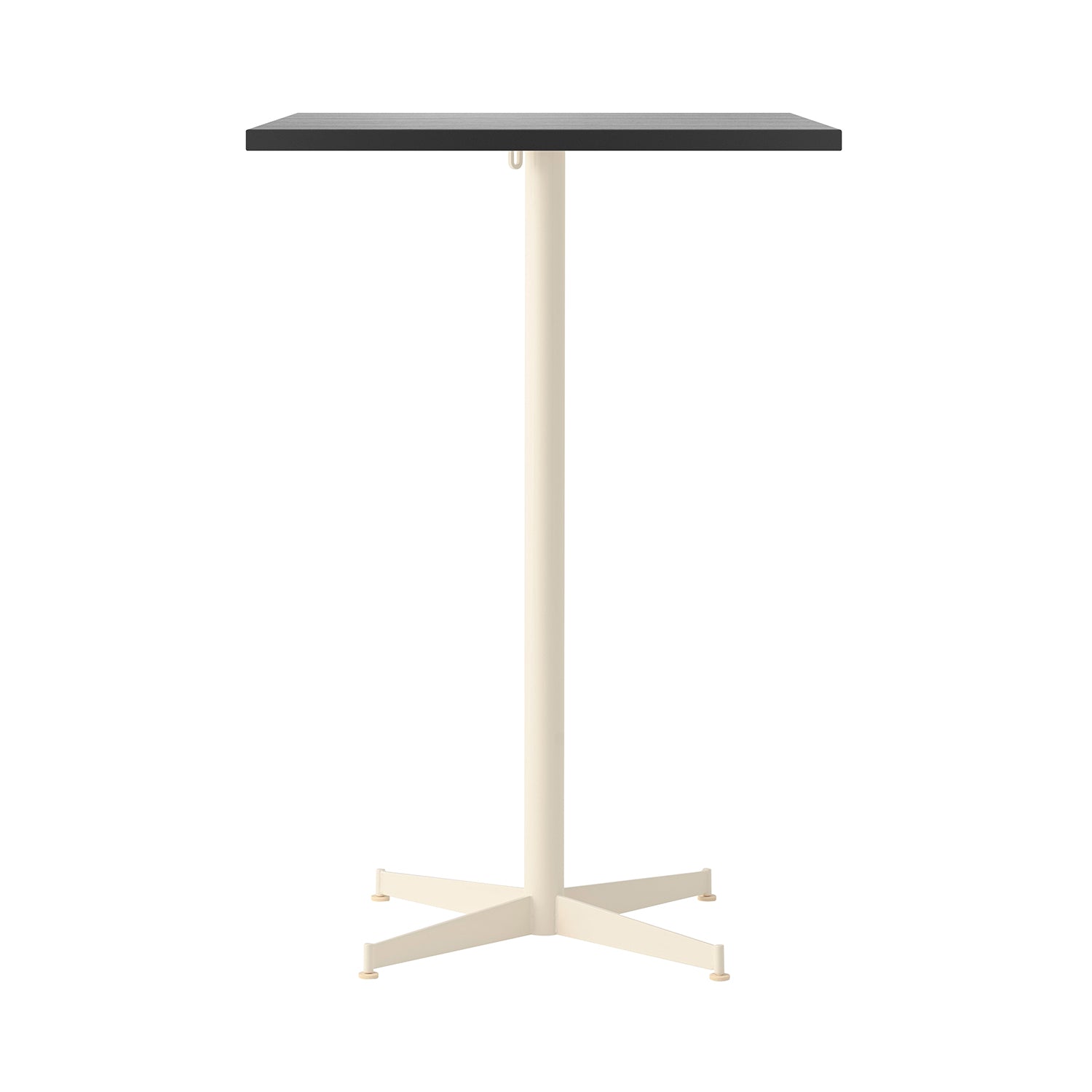 Nook Bar + Counter Table: Bar + Black Oak Veneer + Ivory