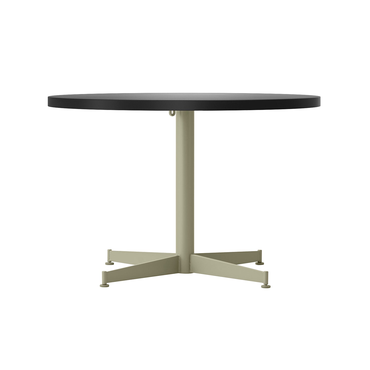 Nook Lounge Table: Linoleum Charcoal + Olive