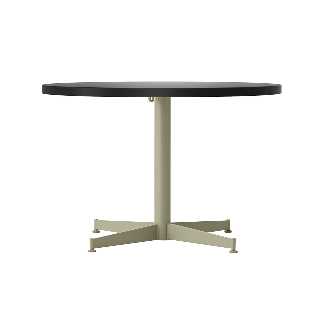 Nook Lounge Table: Linoleum Charcoal + Olive