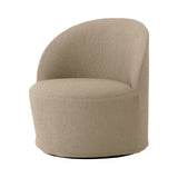Tearoom Lounge Chair with Loose Cover: Swivel with Return + Logan Sand