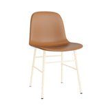 Form Chair: Steel Base + Full Upholstered + Cream