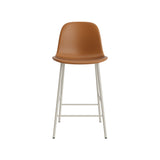 Form Counter Chair: Upholstered + Light Grey
