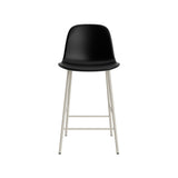 Form Counter Chair: Upholstered + Light Grey
