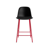 Form Counter Chair: Upholstered + Bright Red
