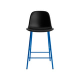 Form Counter Chair: Upholstered + Bright Blue