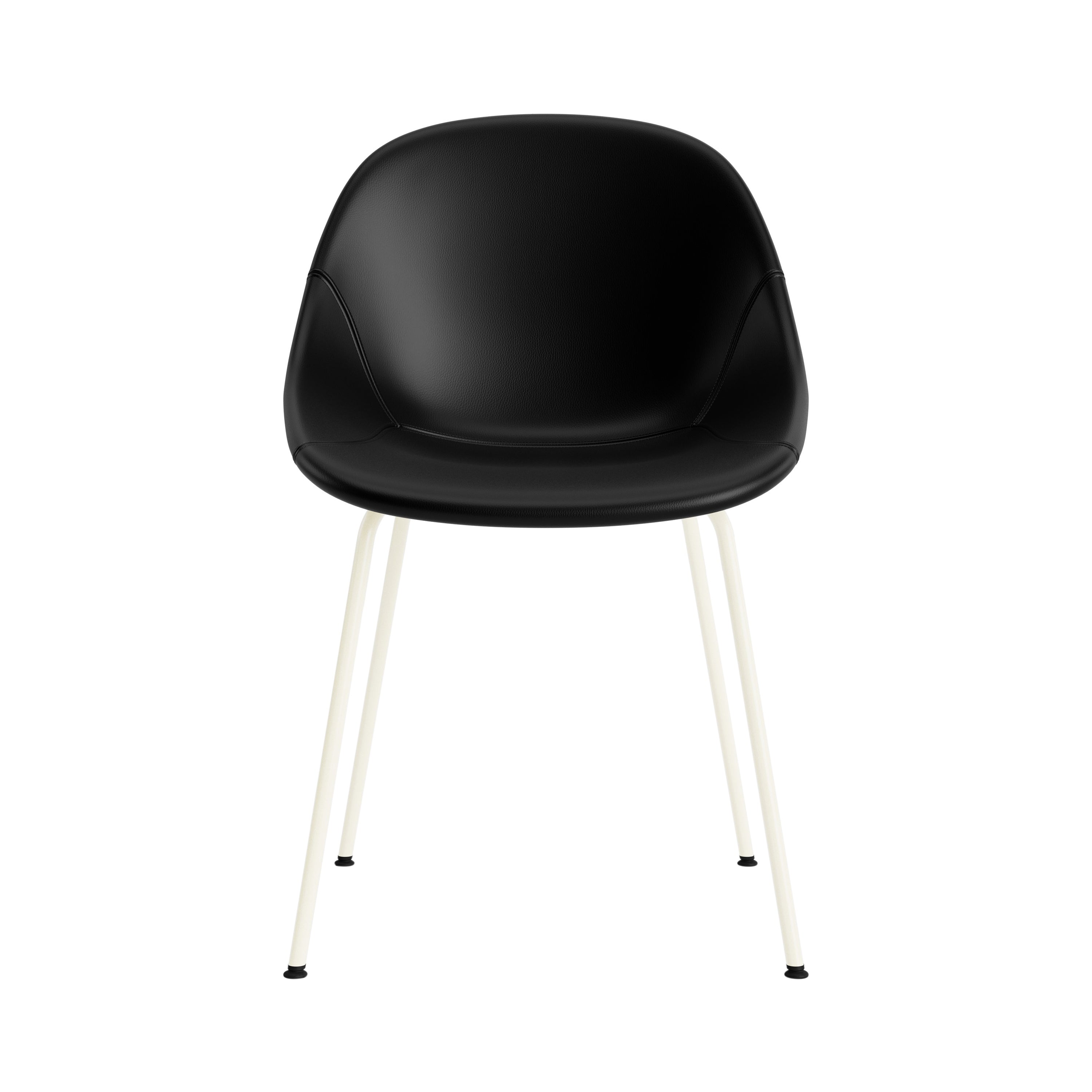 Mat Chair: Steel Base + Fully Upholstered + Cream