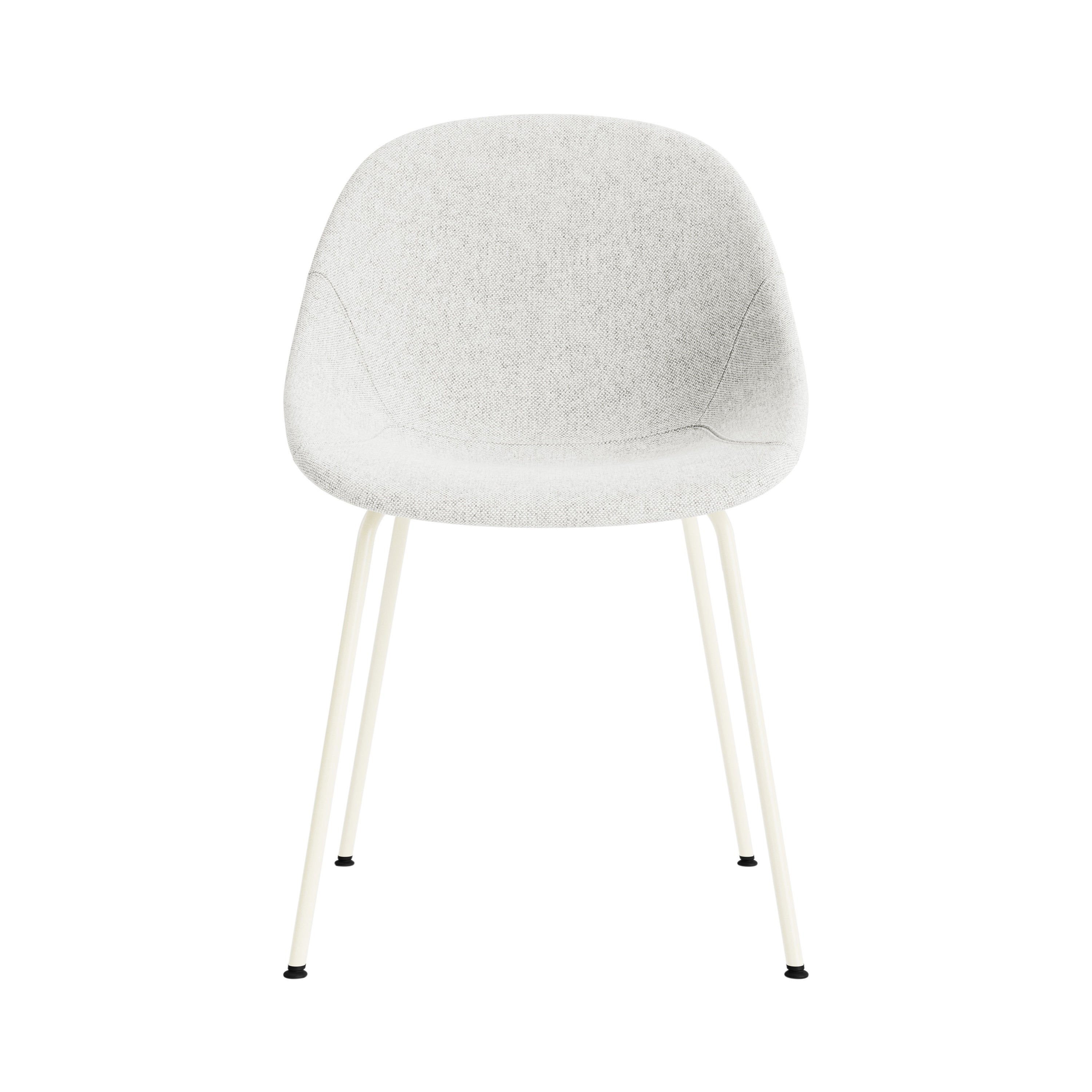 Mat Chair: Steel Base + Fully Upholstered + Cream