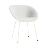 Mat Armchair: Steel Base + Fully Upholstered + Cream