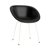 Mat Armchair: Steel Base + Fully Upholstered + Cream