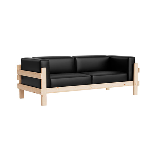 Kube 3 Seater Sofa: Pine