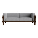 Kube 3 Seater Sofa: Dark Brown