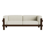 Kube 3 Seater Sofa: Dark Brown