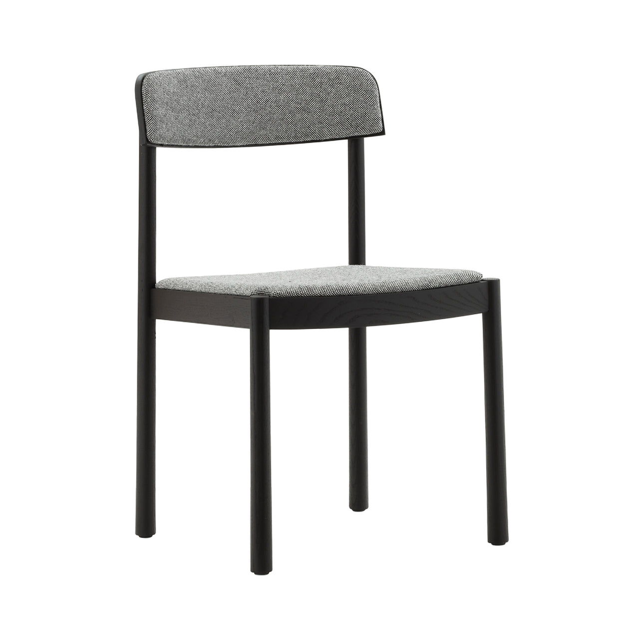 Timb Chair: Upholstered + Black + Hallingdal 166