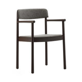 Timb Armchair: Upholstered + Brown + Hallingdal 368