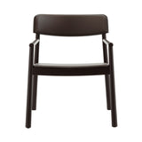 Timb Lounge Armchair: Upholstery + Brown + Ultra-Leather Chocolate
