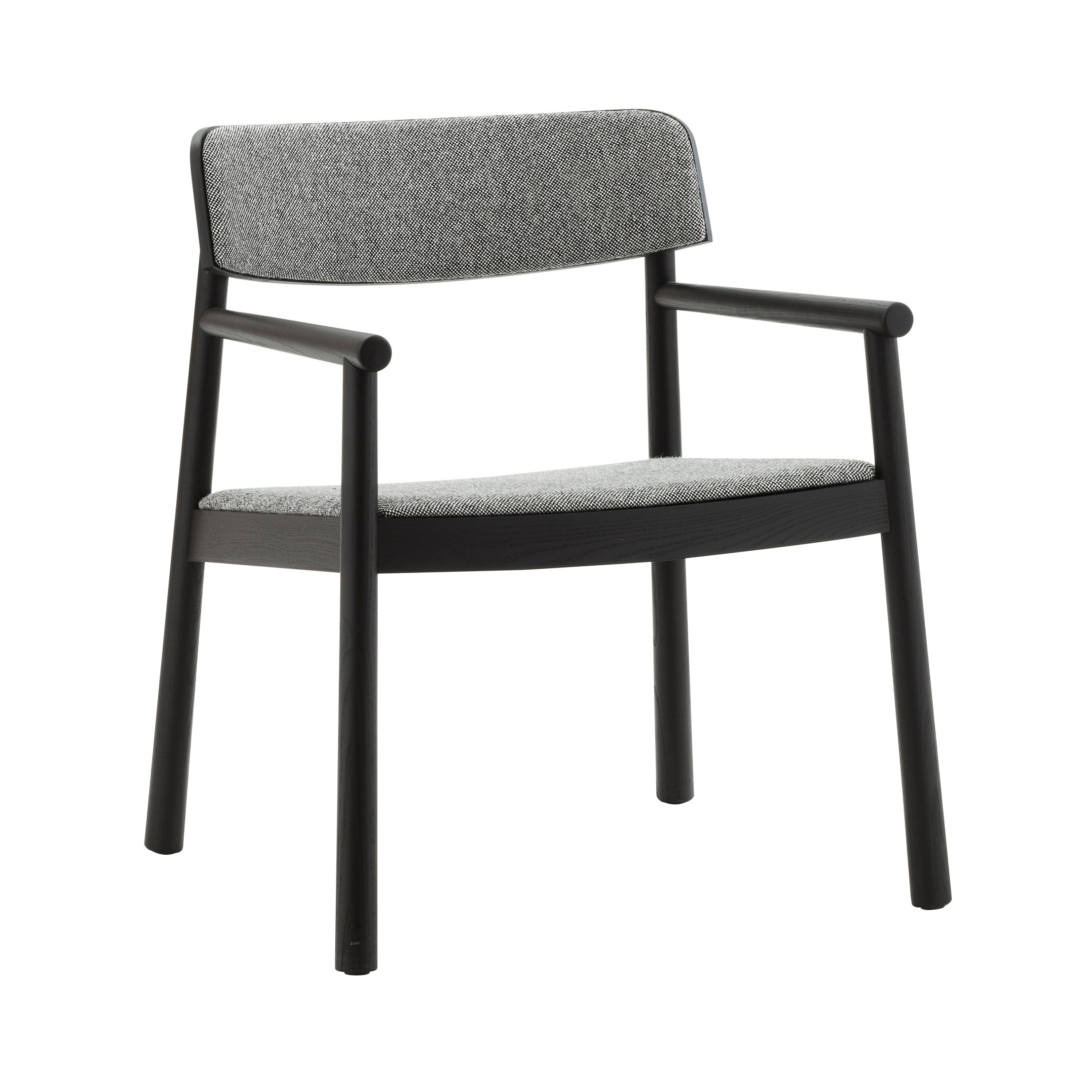 Timb Lounge Armchair: Upholstery + Black + Hallingdal 166