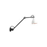 Lampe Gras N°304 L40 Wall Lamp: White + Copper + Round + With Switch