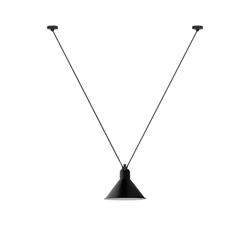 Les Acrobates N° 323 Pendant Lamp: Large + Black + Conic