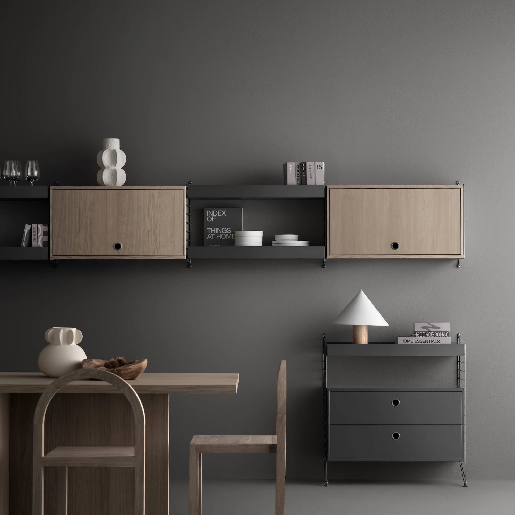 String System: Cabinet with Flip Door