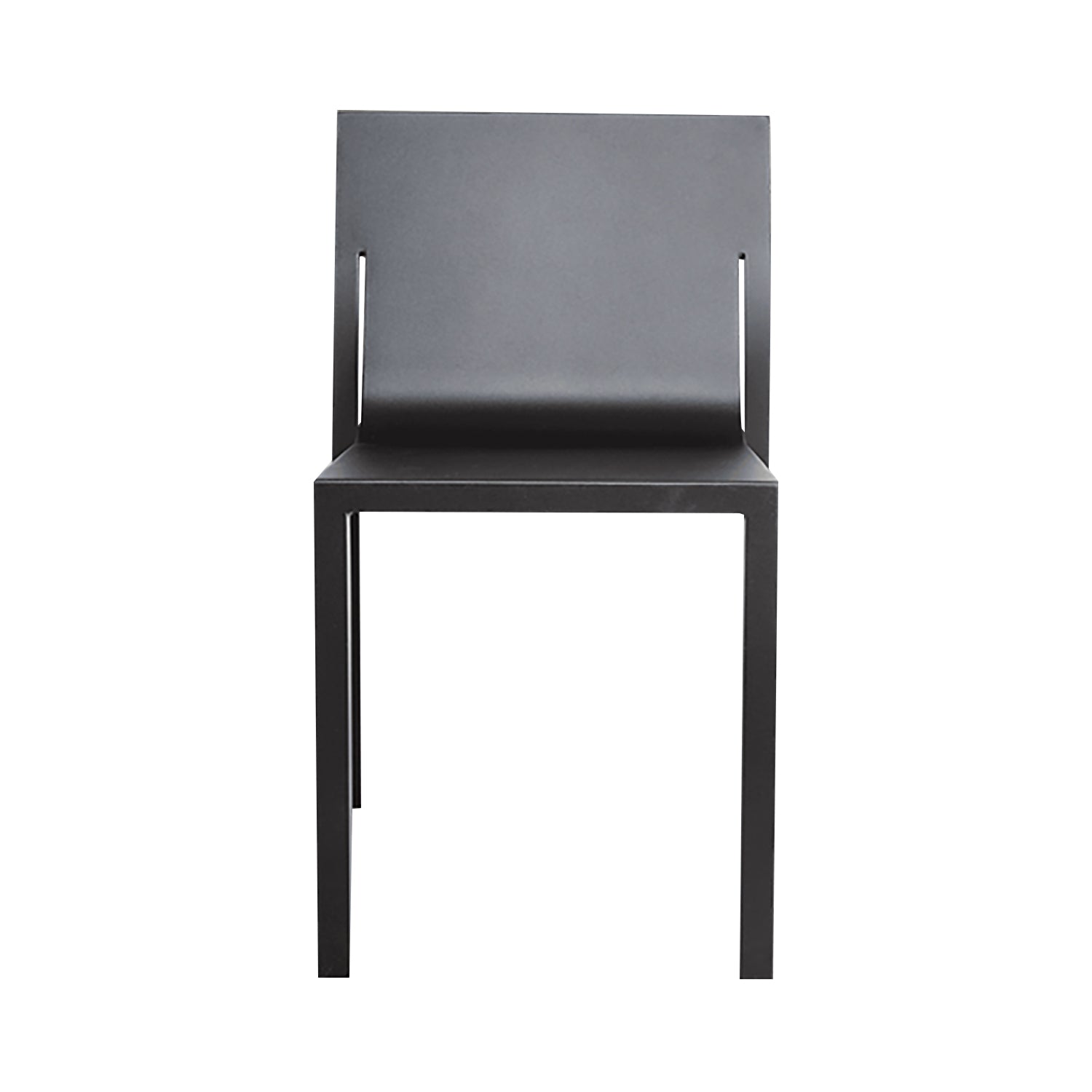 Stedelijk Stacking Chair: Quick Ship + Black Brown