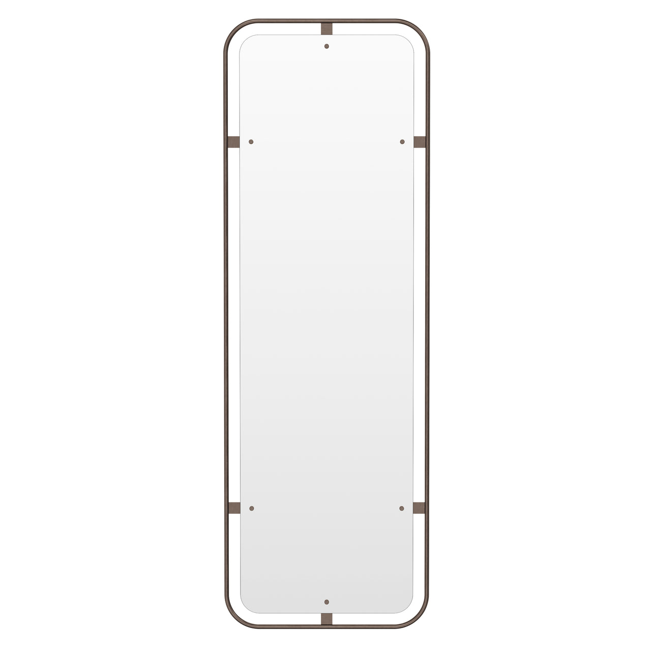 Nimbus Rectangular Mirror: Bronzed Brass