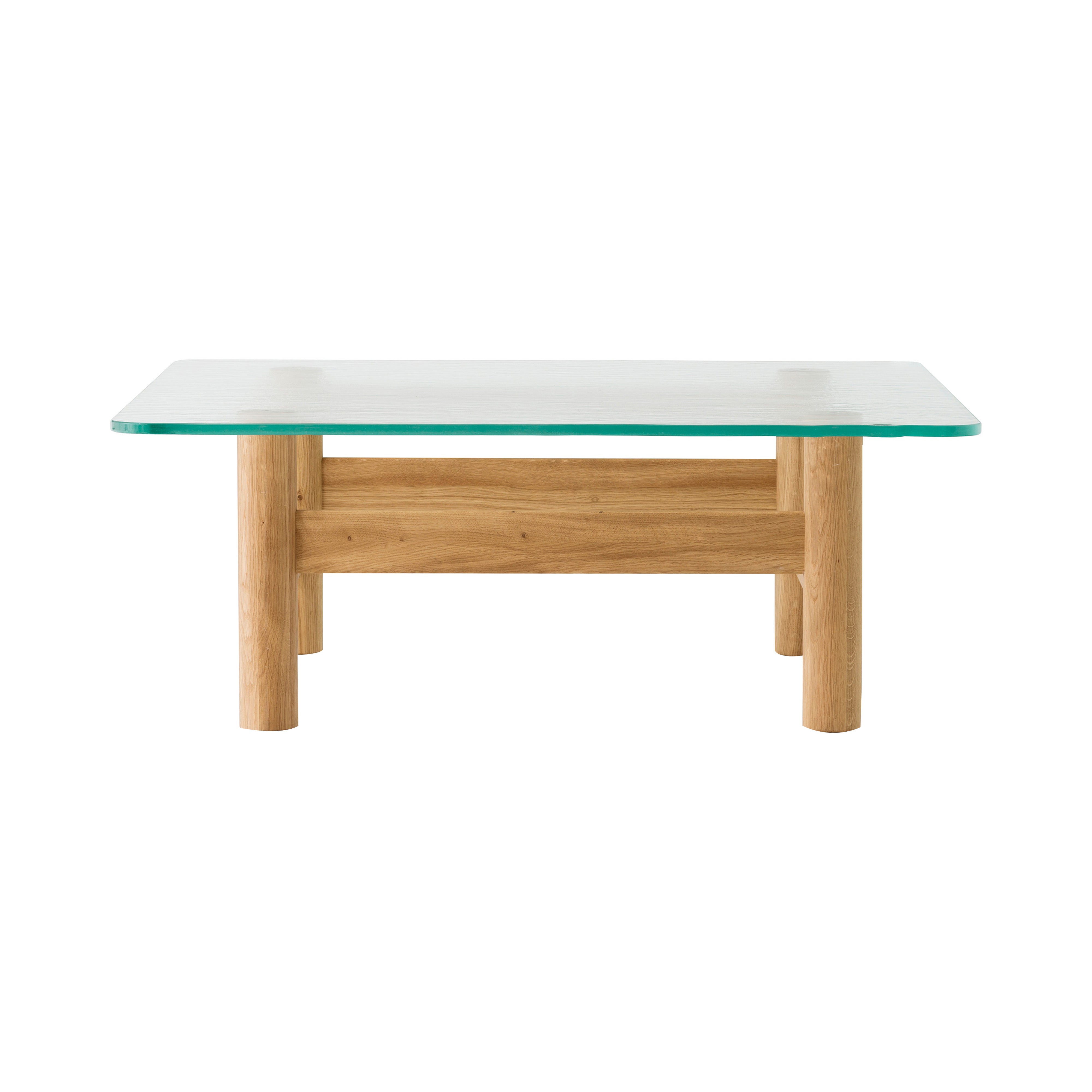 Brasilia Lounge Table: Natural Oak