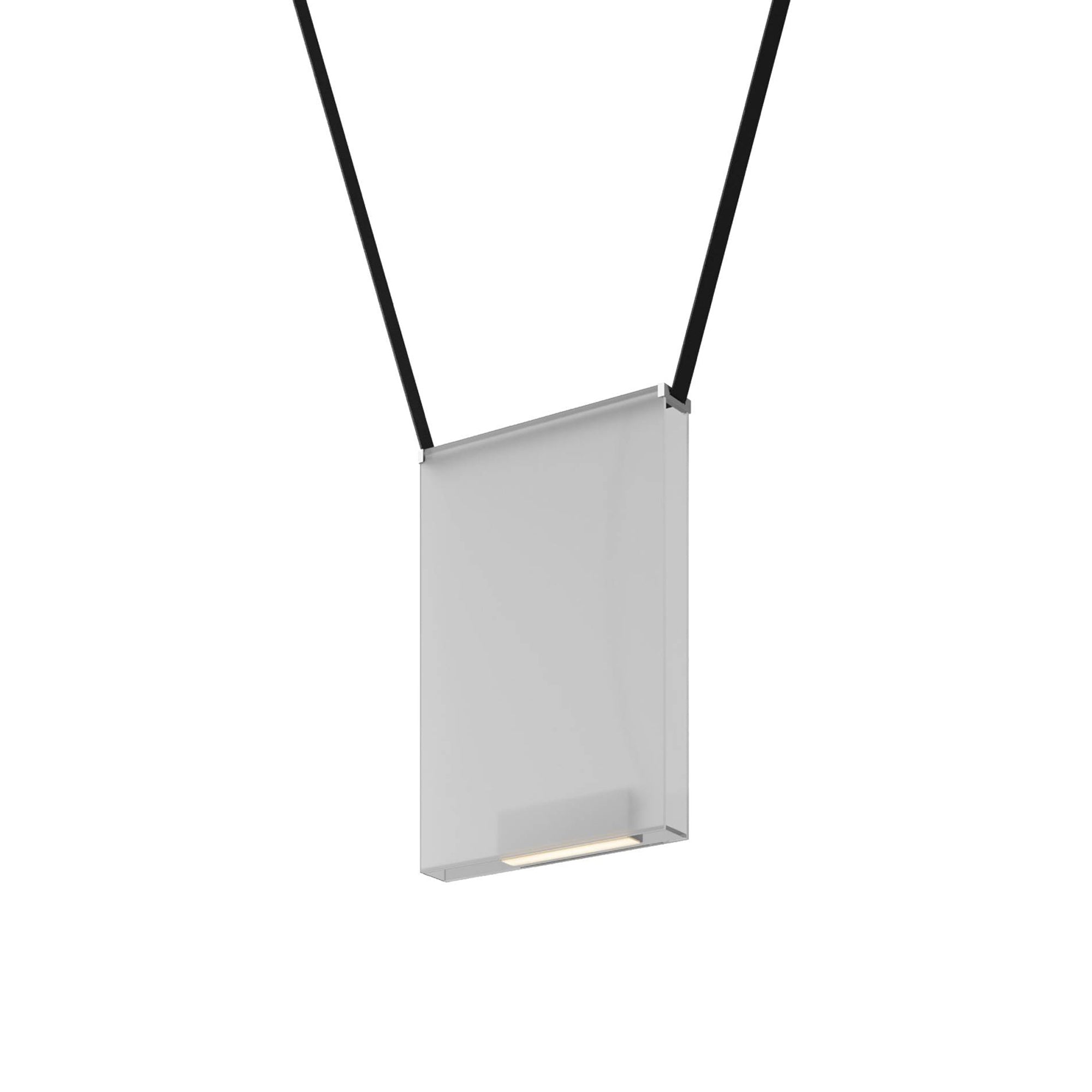 Sainte Atelier 03 Suspension Lamp: Frosted Extra Clear + Black