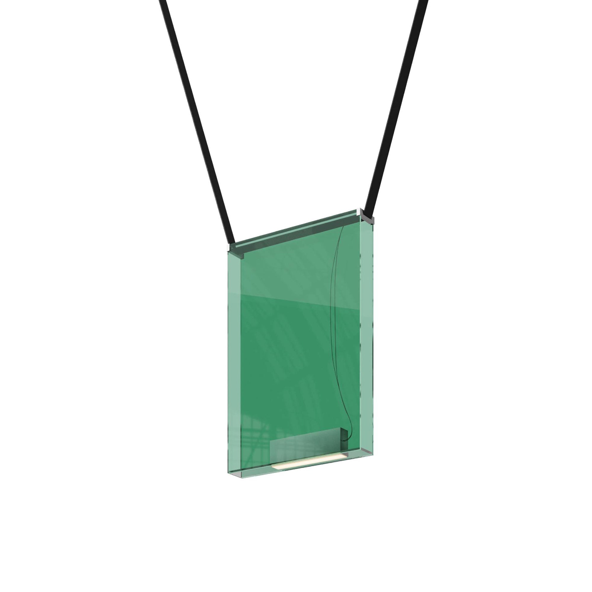 Sainte Atelier 03 Suspension Lamp: Green + Black
