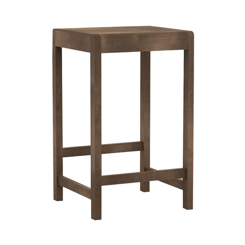01 Bar + Counter Stool: Counter + Dark Brown Birch