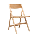 Folding Flat Chair: Without cushion + Natural Birch 