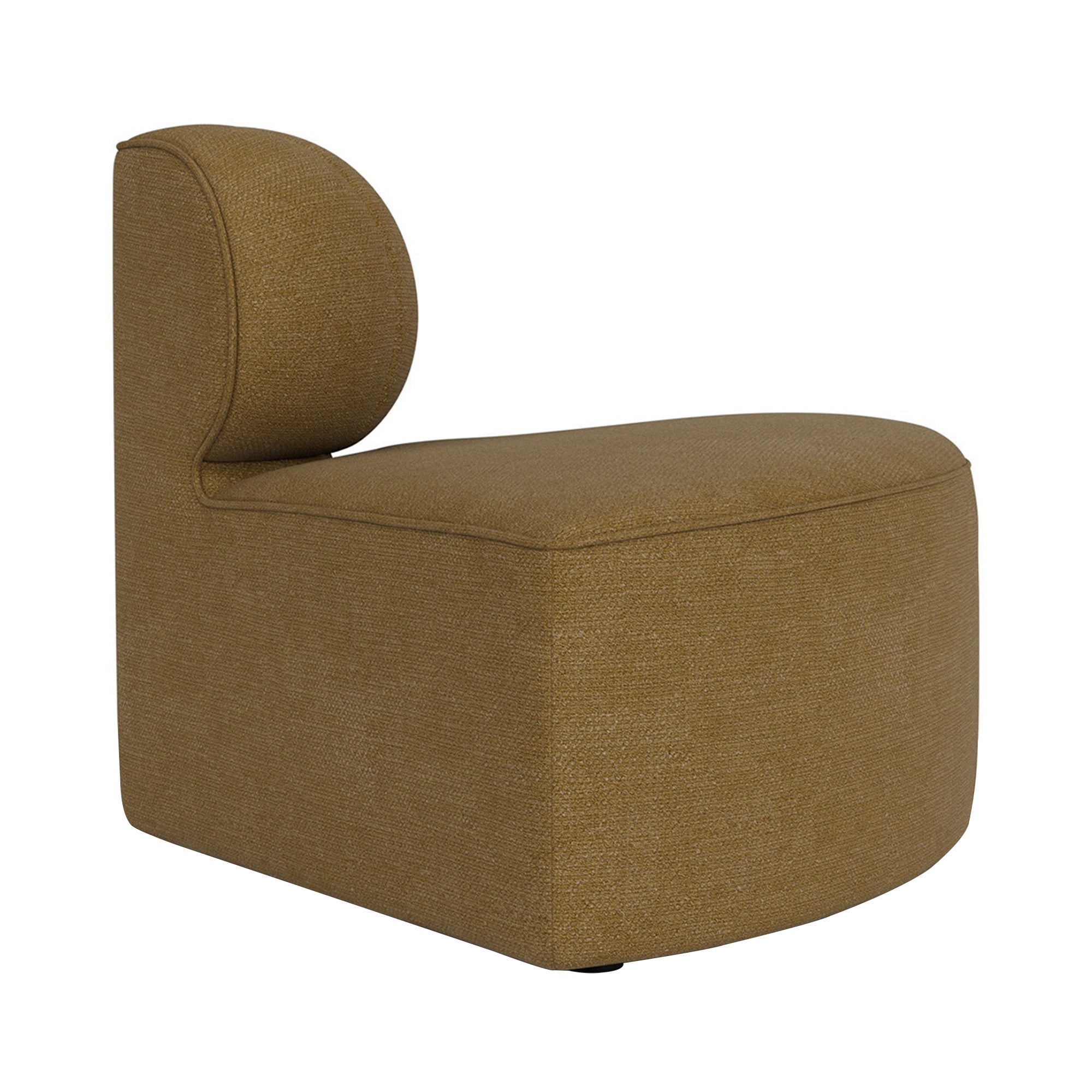 Eave Seamline Corner Sofa: Convex + Left + Boucle 06