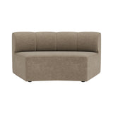 Eave Seamline Open Section Sofa: Concave + Boucle 02