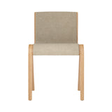 Ready Dining Chair: Front Upholstered + Natural Oak + Boucle 02